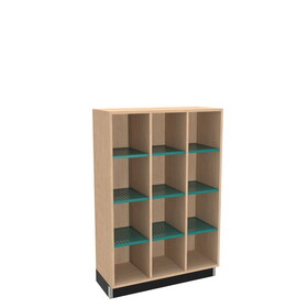 Diversified Woodcrafts CC543615QM Access Cubby with Metal Shelves