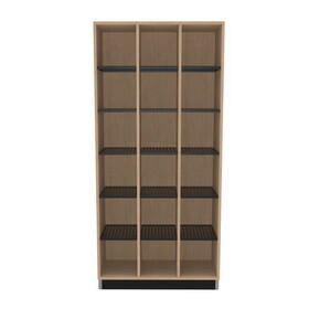 Diversified Woodcrafts CC783615BM Access Cubby with Metal Shelves