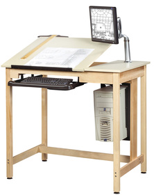 Diversified Woodcrafts CDTC-70 Draftsman Drawing Table System