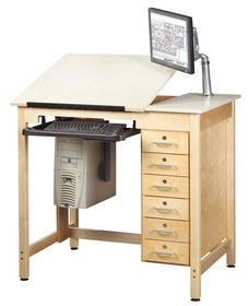 Diversified Woodcrafts CDTC-71 Draftsman Drawing Table System
