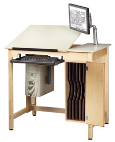 Diversified Woodcrafts CDTC-72 Draftsman Drawing Table System