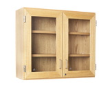 Diversified Woodcrafts D06-4212 Glass Double Door Cabinet