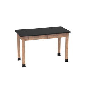 Diversified Woodcrafts D7104 PerpetuLab Wooden Leg Tables with Drawers