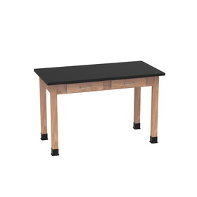 Diversified Woodcrafts D7106 PerpetuLab Wooden Leg Tables with Drawers