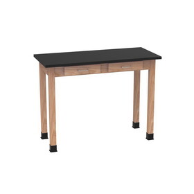 Diversified Woodcrafts D7166 PerpetuLab Wooden Leg Tables with Drawers