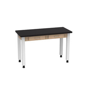 Diversified Woodcrafts D9162 PerpetuLab Steel Leg Table with Drawers