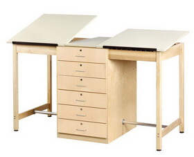 Diversified Woodcrafts DT-80A Draftsman Two-Station Drawing Table