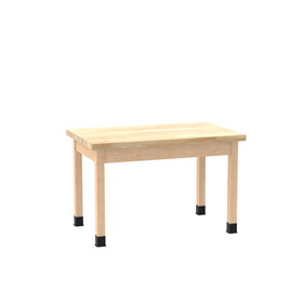 Diversified Woodcrafts P7125 PerpetuLab Wooden Leg Tables with Plain Apron