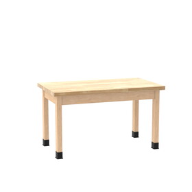 Diversified Woodcrafts P7135 PerpetuLab Wooden Leg Tables with Plain Apron