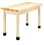Diversified Woodcrafts P7145 PerpetuLab Wooden Leg Tables with Plain Apron