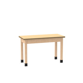 Diversified Woodcrafts P7165 PerpetuLab Wooden Leg Tables with Plain Apron