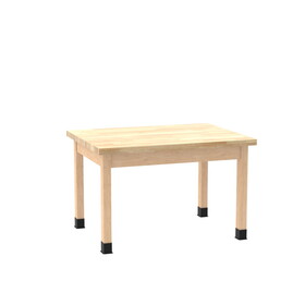 Diversified Woodcrafts P7175 PerpetuLab Wooden Leg Tables with Plain Apron