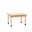Diversified Woodcrafts P7177 PerpetuLab Wooden Leg Tables with Plain Apron
