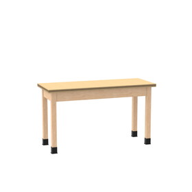 Diversified Woodcrafts P7187 PerpetuLab Wooden Leg Tables with Plain Apron