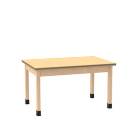 Diversified Woodcrafts P7197 PerpetuLab Wooden Leg Tables with Plain Apron