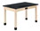 Diversified Woodcrafts P7206 PerpetuLab Wooden Leg Tables with Plain Apron