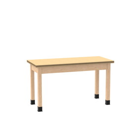 Diversified Woodcrafts P7207 PerpetuLab Wooden Leg Tables with Plain Apron