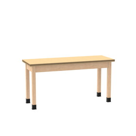 Diversified Woodcrafts P7217 PerpetuLab Wooden Leg Tables with Plain Apron