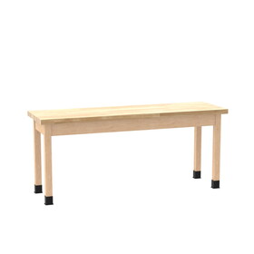 Diversified Woodcrafts P7235 PerpetuLab Wooden Leg Tables with Plain Apron