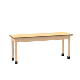Diversified Woodcrafts P7237 PerpetuLab Wooden Leg Tables with Plain Apron