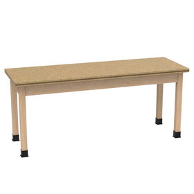 Diversified Woodcrafts P7307 PerpetuLab Wooden Leg Tables with Plain Apron