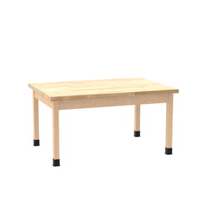 Diversified Woodcrafts P7905 PerpetuLab Wooden Leg Tables with Plain Apron