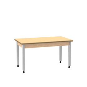 Diversified Woodcrafts P9137 PerpetuLab Steel Leg Table with Plain Apron