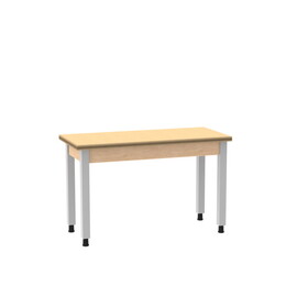 Diversified Woodcrafts P9167 PerpetuLab Steel Leg Table with Plain Apron