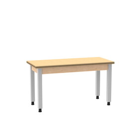 Diversified Woodcrafts P9207 PerpetuLab Steel Leg Table with Plain Apron
