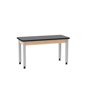 Diversified Woodcrafts P920L PerpetuLab Steel Leg Table with Plain Apron