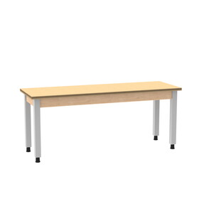 Diversified Woodcrafts P9307 PerpetuLab Steel Leg Table with Plain Apron