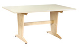 Diversified Woodcrafts PT-62P Table, Planning, Almond, Lam, 30H