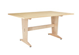 Diversified Woodcrafts PT-7248PNB Extra Large Pedestal Table, 36H- Natural Birch Laminate