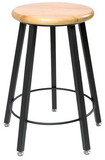 Diversified Woodcrafts STL9186-AH Perspective Stool with Steel Base
