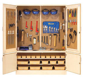 Diversified Woodcrafts TC-10WT Woodworking Tool Storage Cabinet With Tools