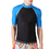 GOGO Men's Short Sleeve Rashguard Swim Tee, Wetsuits Basic Skins