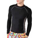 GOGO Men's Wet Suit Rashguard Long Sleeve, Shirt Only