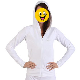 GOGO Women's Active Swim Jacket, Swim Shirt Sun Protection Hoodie, UV Swimwear