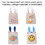 Aspire Burlap Easter Bunny Bags with Ears, Jute Tote Treat Bags for Eggs & Gift Hunting, Easter Decorations