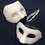 Aspire 6 PCS Blank Face Mask for DIY Craft, Paintable Ghost Face for Dance Cosplay Party, White Paper Masks Costume Accessories