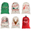 Aspire Christmas Giant Canvas Drawstring Bags Reusable Grocery Shopping Bag Gift Storage