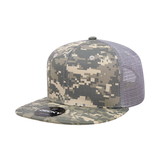 Decky 1055 6 Panel High Profile Structured Camo Trucker Hat