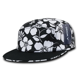 Decky 1070 Solid Bill 5 Panel Floral Racer Cap