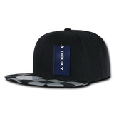 Decky 1095 6 Panel High Profile Structured Checkered Bill Snapback Hat