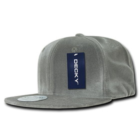 Custom Decky 1097 6 Panel High Profile Structured Velvet Snapback Hat