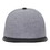 Decky 1115 6 Panel High Profile Structured Melton Vinyl Snapback Hat