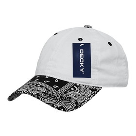 Custom Decky 256 6 Panel Low Profile Relaxed Bandanna Bill Dad Hat