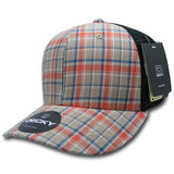 Decky 6018 6 Panel Mid Profile Structured Plaid Trucker Hat