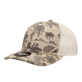 Custom Decky 6037 6 Panel Mid Profile Structured Tropical Trucker