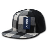 Decky 903 6 Panel High Profile Structured Plaid Flex Cap